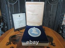 Wedgwood Jasperware HRH Charles Prince of Wales Portrait Medallion LE 3,000 1977