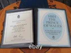 Wedgwood Jasperware HRH Charles Prince of Wales Portrait Medallion LE 3,000 1977