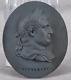 Wedgwood Roman Emperor Vitellius Black Basalt Portrait Medallion Plaque 1780-95