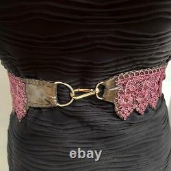 Women accessories belt italian macrame luxury fashion royal crochet flowers marc