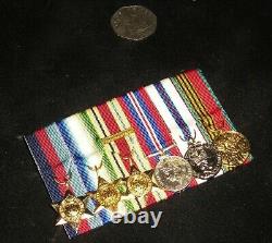 World War-II Royal Navy Arctic Convoy and Africa Star 6 x Miniature Medal Bar