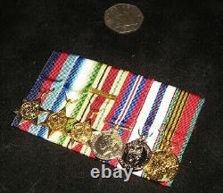 World War-II Royal Navy Arctic Convoy and Africa Star 6 x Miniature Medal Bar
