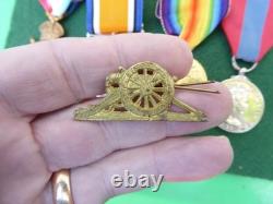 Ww1 1914/15 Star Medal Trio & Imperial Service Medal Royal Garrison Artillery