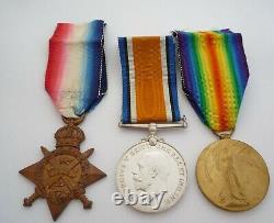 Ww1 1914 Star Medal Trio Anson Battalion Royal Naval Division Kia Gallipoli