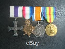Ww1 1918 Royal Scots MC Gallantry Military Cross Medal Group