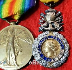 Ww1 British Army 1914-15 Star Medal Trio & Badges Royal West Kent Regiment