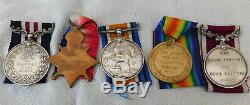 Ww1 Military Bravery Trio Lsgc Royal Field Artillery Signals Medal Group Burke