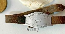 Ww1 Rfc Medal Group + Dog Tags, Bracelet & Silk Handkerchief