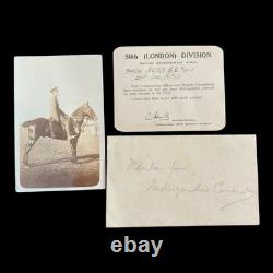 Ww1 Royal Artillery Medal Trio Rsm E G New Archive Warrant Notebook Photos