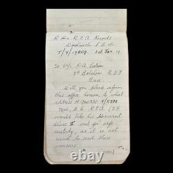 Ww1 Royal Artillery Medal Trio Rsm E G New Archive Warrant Notebook Photos