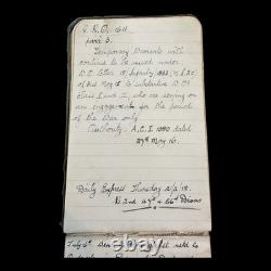 Ww1 Royal Artillery Medal Trio Rsm E G New Archive Warrant Notebook Photos