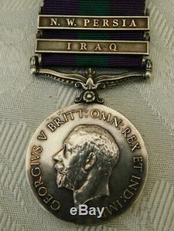 Ww1 Royal Irish Fusiliers North West Persia Iraq General Service Medal Tierney