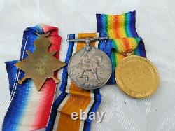 Ww1 World War One Royal Engineers Re Regiment Medal Trio Warner