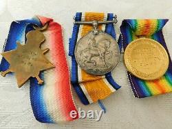 Ww1 World War One Royal Engineers Re Regiment Victory Medal Star Trio Warner