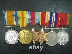 Ww1 & Ww2 Rfc Royal Flying Corps Fighter Squadron Pow 1917 Medal Group