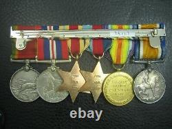Ww1 & Ww2 Rfc Royal Flying Corps Fighter Squadron Pow 1917 Medal Group