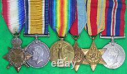 Ww1 & Ww2 Royal Navy Medal Group, Able Seaman Petherick, Kia Hms Palomares 1942