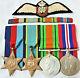 Ww2 British Royal Air Force Medal Group Ribbon Bar & Pilots Wing Badge Raf