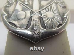 Ww2 Imperial Rule Assistance Association Badge Officer Wwii Japan Silver Medal