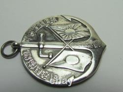 Ww2 Imperial Rule Assistance Association Badge Officer Wwii Japan Silver Medal