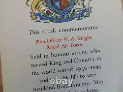 Ww2 Raf Royal Air Force Air Crew Europe Star Medal 1940 Casualty 105 Sqn- Knight