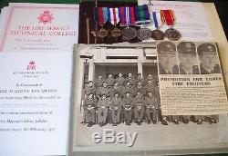 Ww2 Royal Signals, Airborne & Fire Service Medal Group, With Archive Of Documents