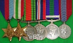 Ww2 Royal Signals Medal Group With Gsm Palestine 1945-48 & Ism, With Docs & Photo