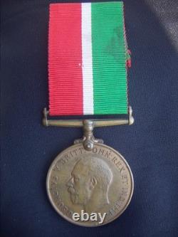 Wwi United Kingdom Great Britain British Merchant Marine Full Size Medal Named