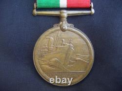 Wwi United Kingdom Great Britain British Merchant Marine Full Size Medal Named