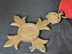 Wwii Totally Original Mbe Medal Award And Case Of Issue