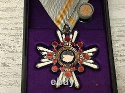 Y3230 KUNSHO Diploma Medal set Imperial Japanese Army military decoration