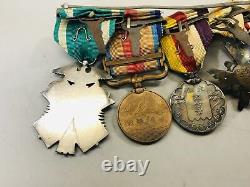 Y5553 KUNSHO Medal set military hanging clasp Imperial Japan Army WW2 vintage