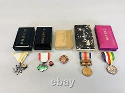Y5647 Imperial Japan Army Medal decoration order award set Japan WW2 vintage