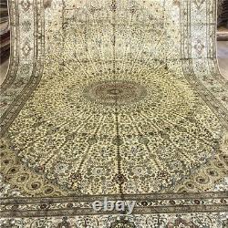 YILONG 12'x18' Oversize Classic Handmade Silk Carpet Royal Vintage Rug 234AB
